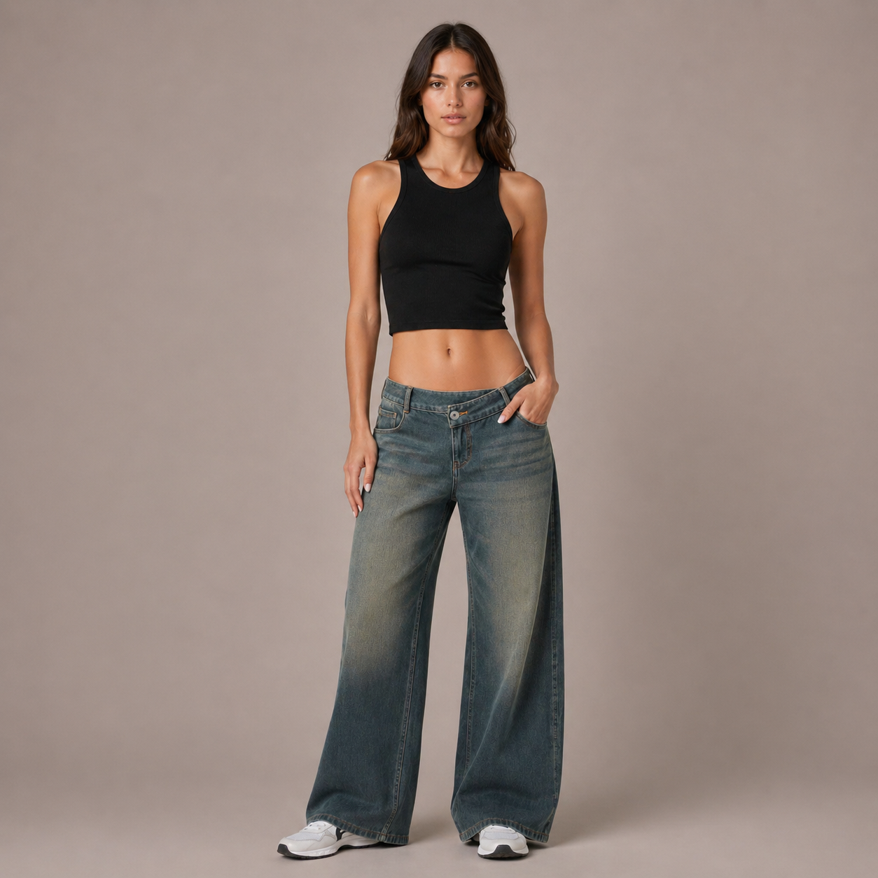 The Cloud Drift™ Low Rise Wide Leg Jeans Feels Like Leggings, Looks Like Denim