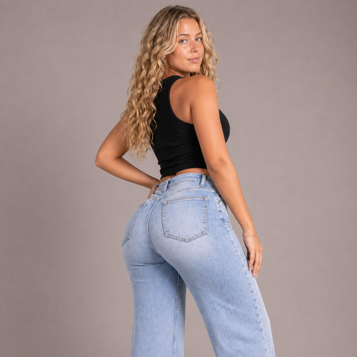 The Curve Lift™ Wide Leg Jeans Tummy Control Denim That Lifts Without Trying