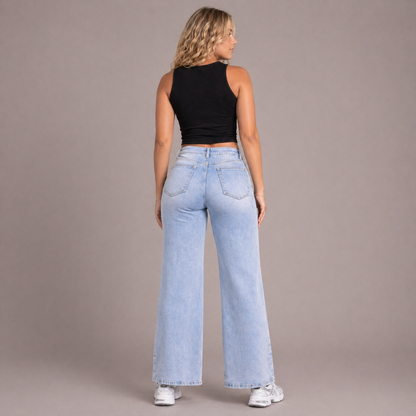 The Curve Lift™ Wide Leg Jeans Tummy Control Denim That Lifts Without Trying