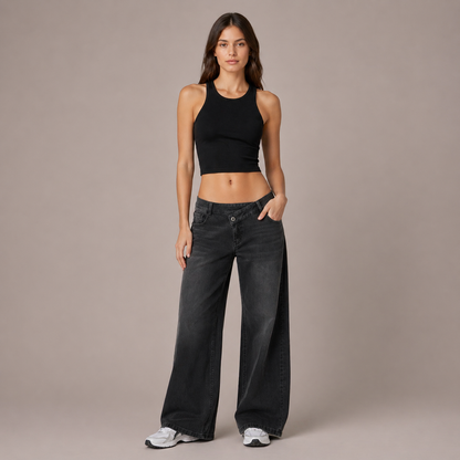 The Cloud Drift™ Low Rise Wide Leg Jeans Feels Like Leggings, Looks Like Denim