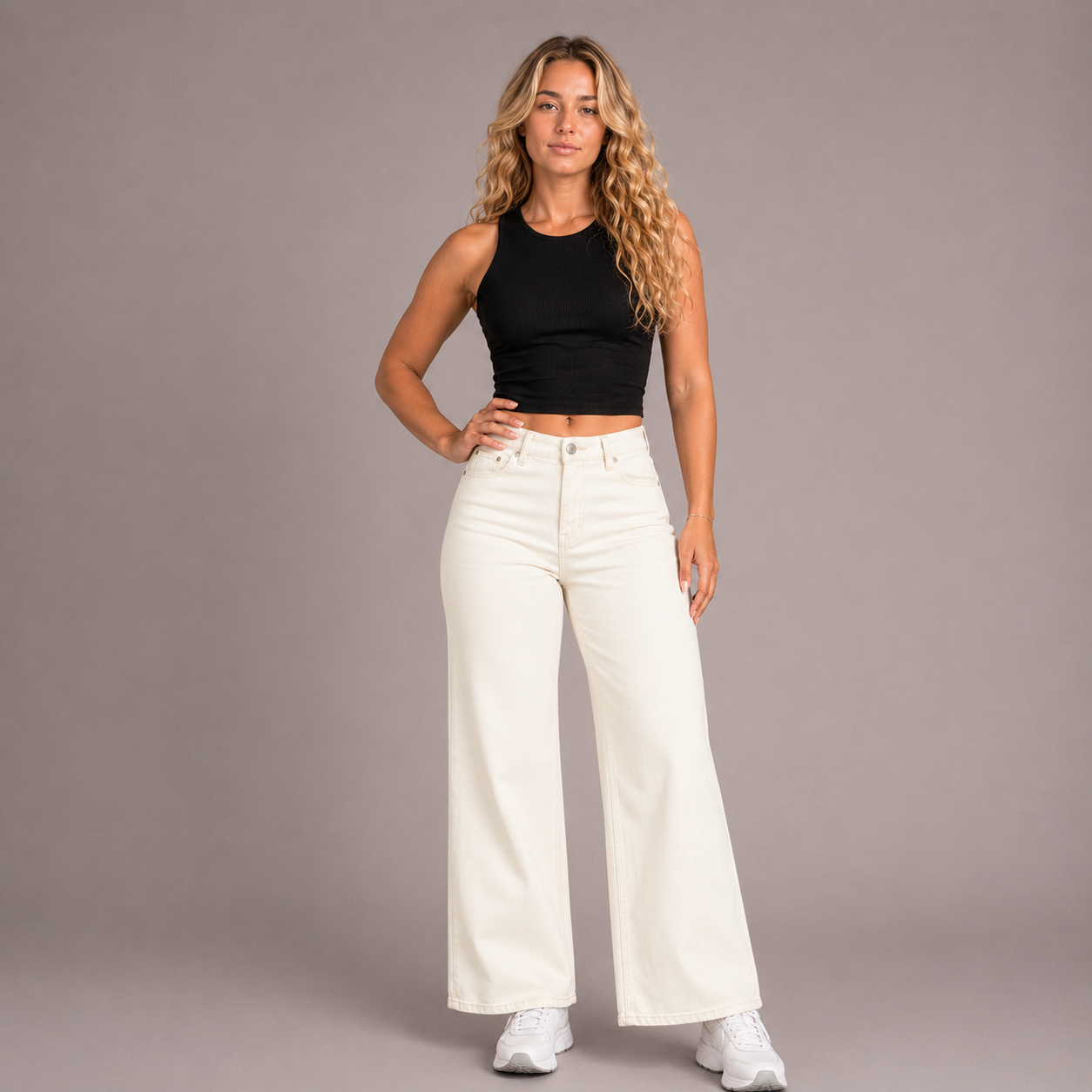 The Curve Lift™ Wide Leg Jeans Tummy Control Denim That Lifts Without Trying